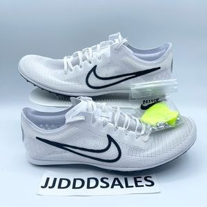 Nike Zoom Mamba 6 Track & Field Distance Spikes White Black Men’s Size 10 NEW
